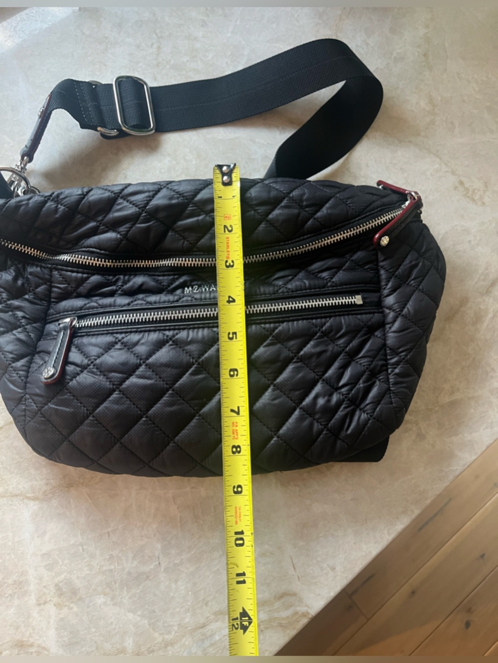 MZ Wallace Quilted Black Crosby Sling - Picture 3 of 14